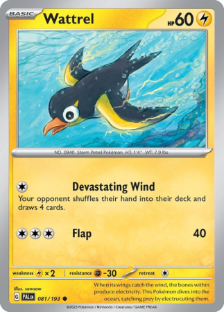 Wattrel 81/193 Scarlet & Violet Paldea Evolved