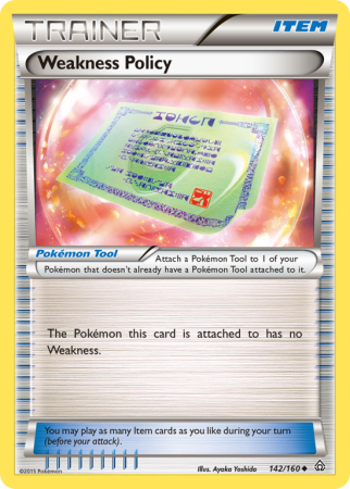 Weakness Policy 142/160 XY Primal Clash