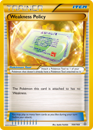 Weakness Policy 164/160 XY Primal Clash