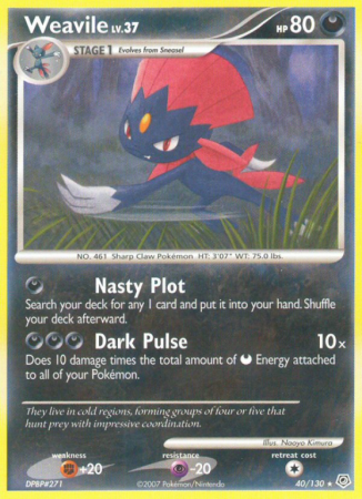 Weavile 40/130 Diamond & Pearl Diamond & Pearl