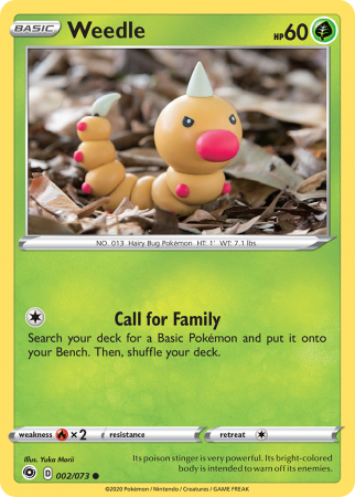 Weedle 2/73 Sword & Shield Champion's Path