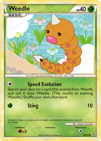 Weedle 69/95 HeartGold & SoulSilver HS—Unleashed