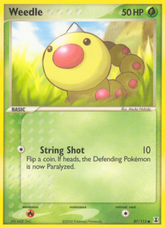 Weedle 87/113 EX Delta Species