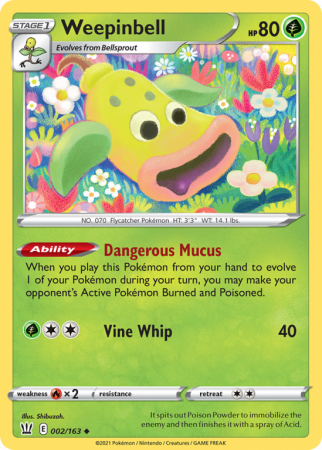 Weepinbell 2/163 Sword & Shield Battle Styles