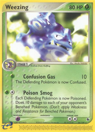Weezing 24/109 EX Ruby & Sapphire