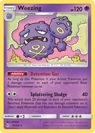 Weezing 74/214 Sun & Moon Unbroken Bonds