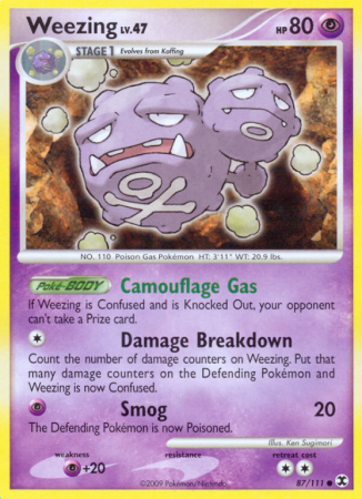 Weezing 87/111 Platinum Rising Rivals