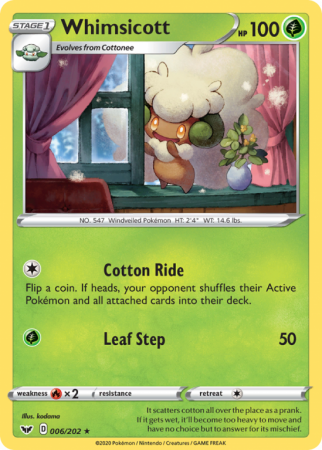 Whimsicott 6/202 Sword & Shield Sword & Shield