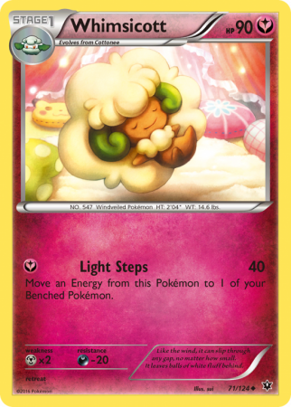 Whimsicott 71/124 XY Fates Collide