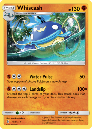 Whiscash 71/145 Sun & Moon Guardians Rising
