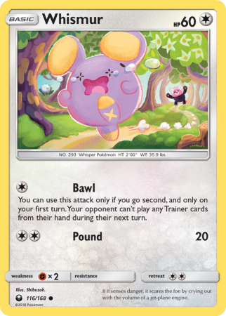 Whismur 116/168 Sun & Moon Celestial Storm