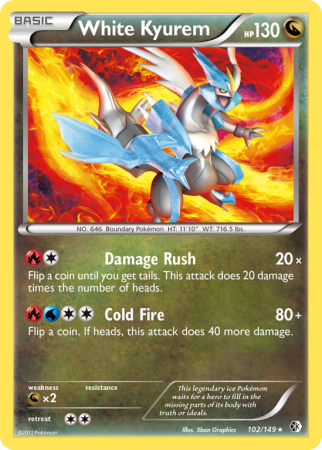 White Kyurem 102/149 Black & White Boundaries Crossed