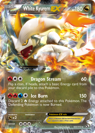 White Kyurem-EX 101/113 Black & White Legendary Treasures