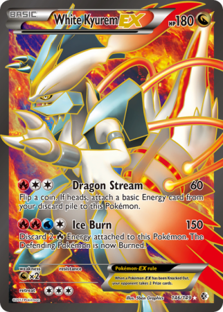 White Kyurem-EX 146/149 Black & White Boundaries Crossed