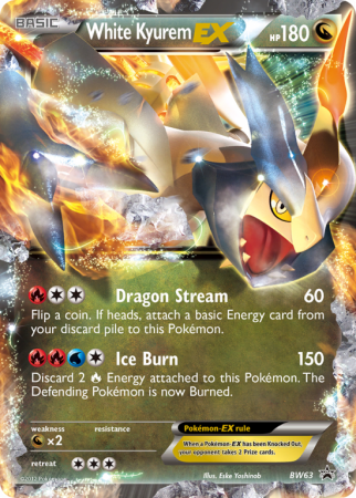 White Kyurem-EX BW63/101 Black & White BW Black Star Promos