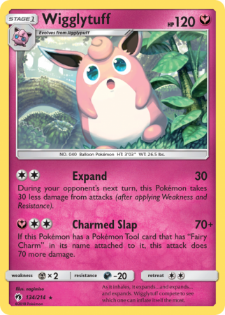 Wigglytuff 134/214 Sun & Moon Lost Thunder