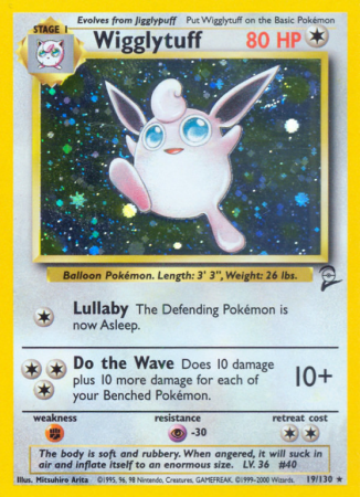Wigglytuff 19/130 Base Base Set 2