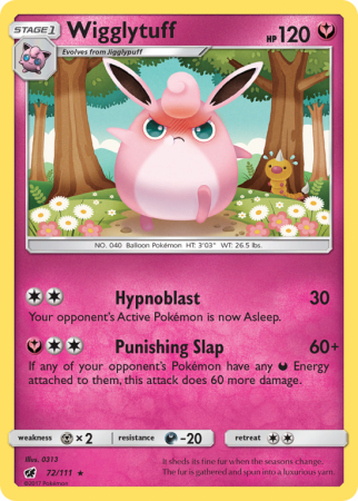 Wigglytuff 72/111 Sun & Moon Crimson Invasion
