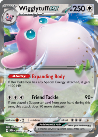 Wigglytuff ex 40/165 Scarlet & Violet 151