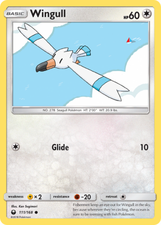 Wingull 111/168 Sun & Moon Celestial Storm