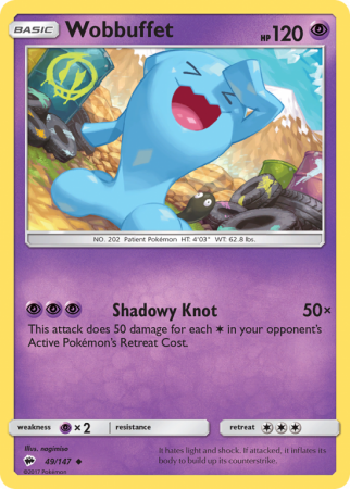 Wobbuffet 49/147 Sun & Moon Burning Shadows