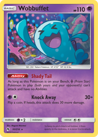 Wobbuffet 93/214 Sun & Moon Lost Thunder