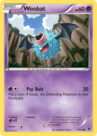 Woobat 36/98 Black & White Emerging Powers