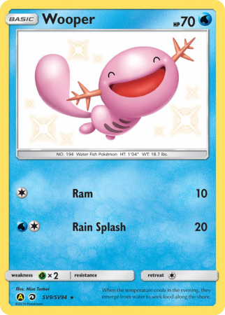 Wooper SV9/94 Sun & Moon Shiny Vault