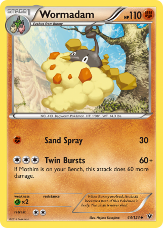 Wormadam 44/124 XY Fates Collide