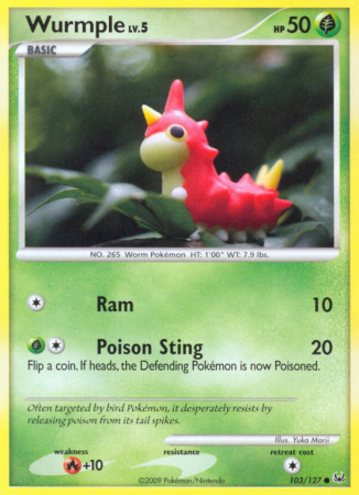 Wurmple 103/127 Platinum Platinum