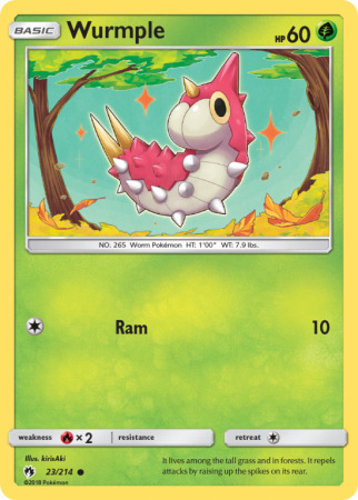 Wurmple 23/214 Sun & Moon Lost Thunder