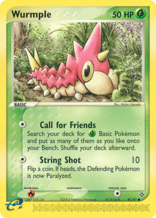 Wurmple 81/97 EX Dragon