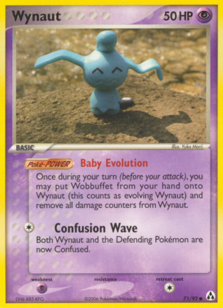 Wynaut 71/92 EX Legend Maker