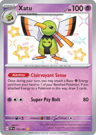 Xatu 152/91 Scarlet & Violet Paldean Fates