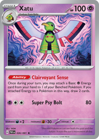 Xatu 26/91 Scarlet & Violet Paldean Fates