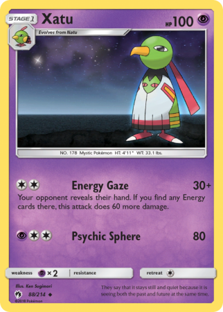 Xatu 88/214 Sun & Moon Lost Thunder