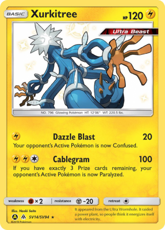 Xurkitree SV14/94 Sun & Moon Shiny Vault