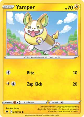 Yamper 74/202 Sword & Shield Sword & Shield