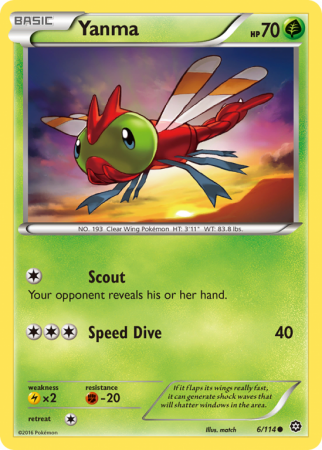 Yanma 6/114 XY Steam Siege
