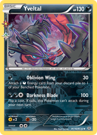 Yveltal RC16/115 XY Generations