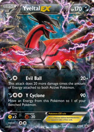 Yveltal-EX XY08/183 XY XY Black Star Promos