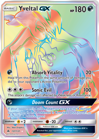 Yveltal-GX 137/131 Sun & Moon Forbidden Light