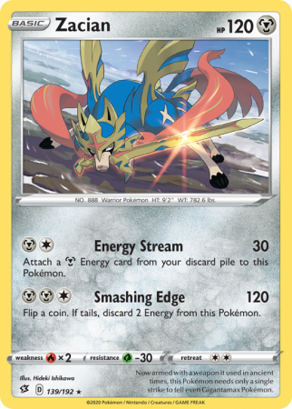 Zacian 139/192 Sword & Shield Rebel Clash