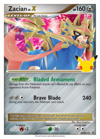 Zacian LV.X SWSH135/103 Sword & Shield SWSH Black Star Promos