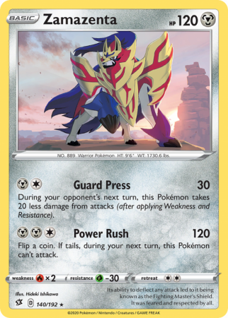 Zamazenta 140/192 Sword & Shield Rebel Clash