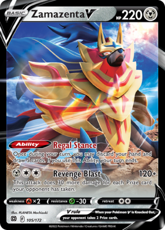 Zamazenta V 105/172 Sword & Shield Brilliant Stars