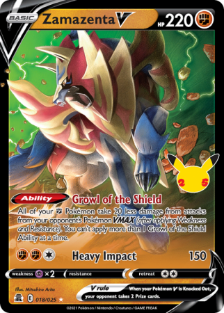 Zamazenta V 18/25 Sword & Shield Celebrations