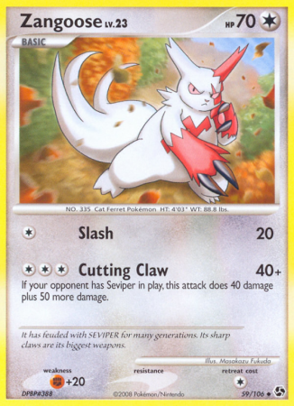 Zangoose 59/106 Diamond & Pearl Great Encounters