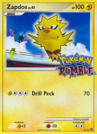 Zapdos 8/16 Other Pokémon Rumble