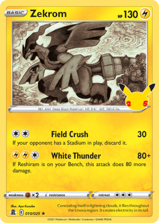 Zekrom 10/25 Sword & Shield Celebrations